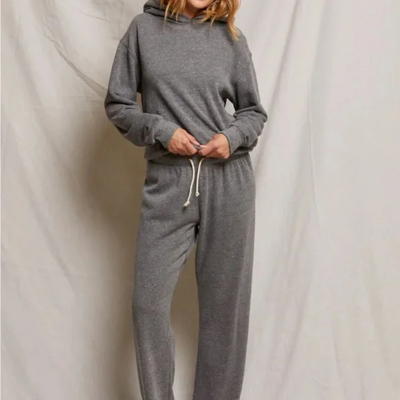 NWT Perfectwhitetee COLLINS FLEECE SWEATPANT - DARK HEATHER GREY - Picture 3 of 6